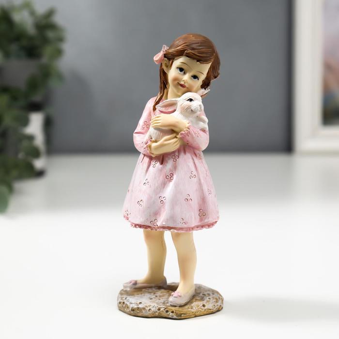 Фигурка полистоун «Малышка Алиса с белым кроликом», 14×5.7×4.7 см - Фото 1