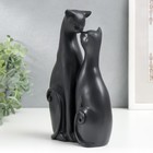 Сувенир полистоун "Кот и кошка - поцелуй" чёрная 22х12,5х5,5 см - Фото 4