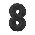 Шар фольгированный 34" "Цифра 8", цвет чёрный - Фото 1