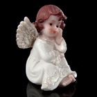 Сувенир полистоун "Ангел в белоснежном платье с жемчужными крыльями сидит"МИКС 8х5,5х5,5см - Фото 4