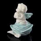 Сувенир полистоун "Ангел с голубыми крыльями в розе" МИКС 6,2х5х5 см - Фото 3