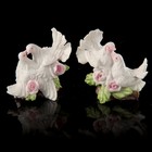 Сувенир полистоун "Два голубя на коряге с розами" МИКС 6х6,5х3,5 см - Фото 1