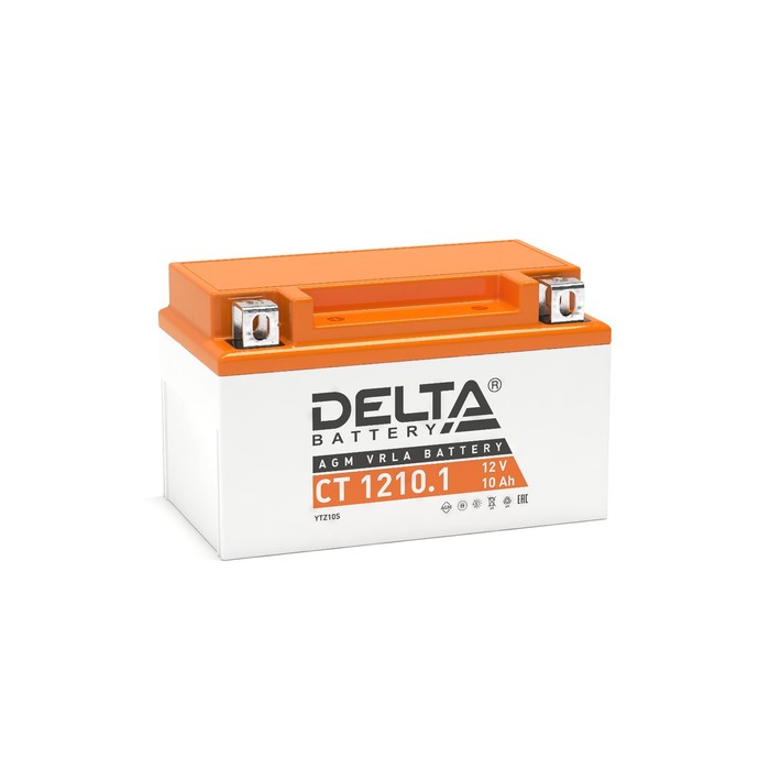 Аккумуляторная батарея Delta СТ1210.1 (YTZ10S) 12 В, 10 Ач прямая (+ -) - Фото 1