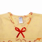 Сорочка для девочек, рост 116-122 (34) см, цвет жёлтый - Фото 3