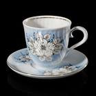 Сервиз чайный на 6 персон "Витая. Белые цветы", чашки 250 мл, отводка золотом - Фото 4