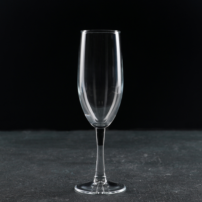 Бокал для шампанского стеклянный Classique, 250 мл - фото 1908369418