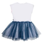 Платье для девочки, рост 134 см, цвет белый/синий - Фото 3