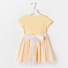 Платье для девочки, рост 98 см, цвет жёлтый - Фото 3