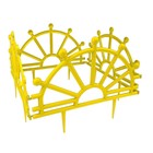 Ограждение декоративное, 32 × 280 см, 7 секций, пластик, жёлтое, «Штурвал» - фото 4590913