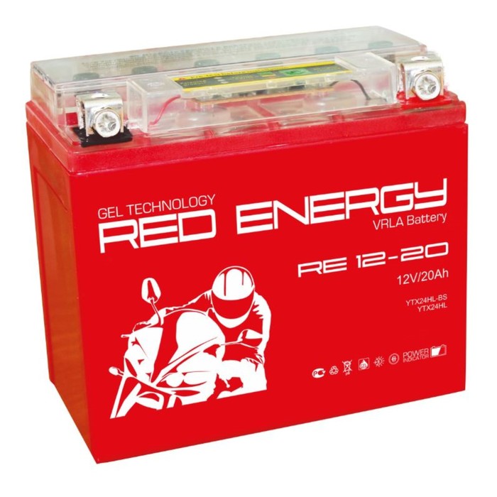 Аккумуляторная батарея Red Energy RE 12-20(Y50-N18L-A3,YTX24HL-BS)12V, 20Ач, обратная(- +) - Фото 1