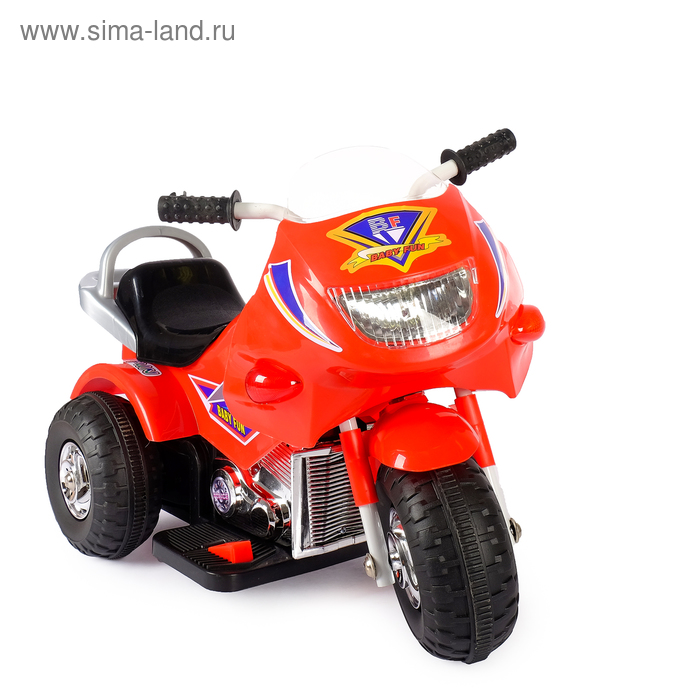 Мотоцикл на аккумуляторе, красный, 6V4.5AH, свет, звук, мр3,76*37*54см.JH9938-1 - Фото 1