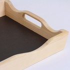 Поднос для завтрака Дарим Красиво, дерево, 49×6×28.5 см, чёрный - Фото 3