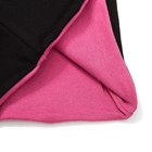 Комплект детский шапка+снуд "Колпак", размер 40-45 см, цвет черный/розовый - Фото 2