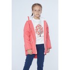 Куртка для девочки «Алиса», рост 134 см, цвет коралловый - Фото 4