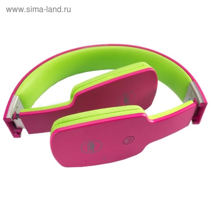 Наушники с микрофоном Stenn SB-290, Bluetooth, накладные, эко-кожа, розовые - Фото 1