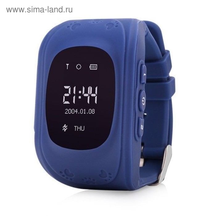 Смарт-часы Smart Baby Watch Q50, детские, дисплей 0.96", темно-синие - Фото 1