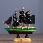 Корабль сувенирный малый «Испаньола», борта с полосой, микс, 3×10×10 см - Фото 1