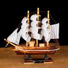 Корабль сувенирный малый «Акару», 20 × 4,5 × 19 см - фото 319686213