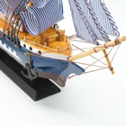 Корабль сувенирный средний «Всадник», паруса синие, микс, 43х8,5х39 см - Фото 10