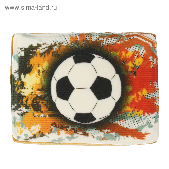 Печенье"Фотопечать футбол" в глазури, 115 г - Фото 1