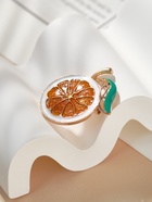 Брошь «Мандарин», цветная в золоте - Фото 5