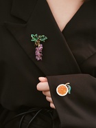 Брошь «Мандарин», цветная в золоте - Фото 2