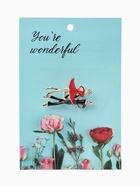 Брошь «Танцоры», красно-чёрная в золоте - Фото 4