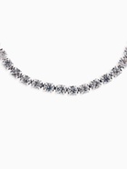 Браслет со стразами "Лёд" элегантность, 1 ряд, цвет белый в серебре, 18см - фото 809268941