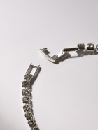 Браслет со стразами "Лёд" элегантность, 1 ряд, цвет белый в серебре, 18см - фото 809268945