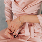 Браслет со стразами «Лёд» ручей, цвет белый золоте, 18 см - Фото 5