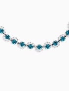 Браслет со стразами «Лёд» ручей, цвет голубой в серебре, 18 см - Фото 3