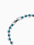 Браслет со стразами «Лёд» ручей, цвет голубой в серебре, 18 см 2757392