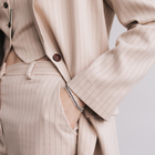 Браслет со стразами «Лёд» элегантность, строчки, цвет бело-чёрный в серебре, 18 см - Фото 4