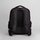 Рюкзак школьный, 2 отдела на молниях, наружный карман, 2 боковые сетки, усиленная спинка, цвет розовый/чёрный - Фото 3