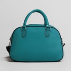 Сумка дорожная, отдел на молнии, наружный карман, цвет бирюзовый/сиреневый - Фото 3