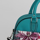 Сумка дорожная, отдел на молнии, наружный карман, цвет бирюзовый/сиреневый - Фото 4