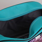 Сумка дорожная, отдел на молнии, наружный карман, цвет бирюзовый/сиреневый - Фото 5