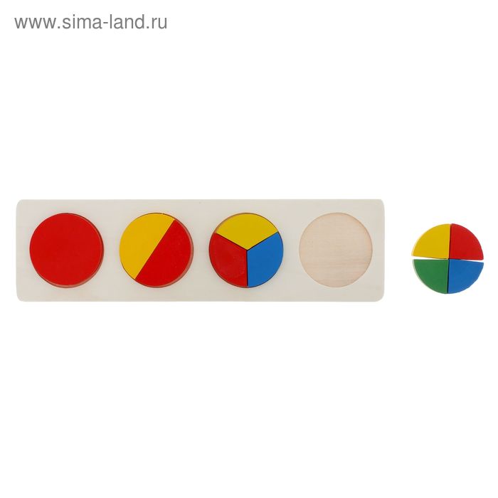 Головоломка «Логические дроби» круги, 10 элементов - Фото 1