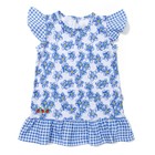 Платье для девочки "Венок из незабудок", рост 98 см, цвет белый/голубой ДПК743001н - Фото 1