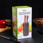 Подставка для ножей «Красный гранит», 11×22 см, с наполнителем - Фото 4