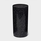 Подставка для ножей с наполнителем «Чёрный гранит», 22×11 см, пластик, чёрная - Фото 2