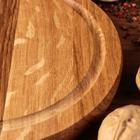 Менажница деревянная «Паб», d=20 см, с разделочной доской, массив дуба - Фото 3