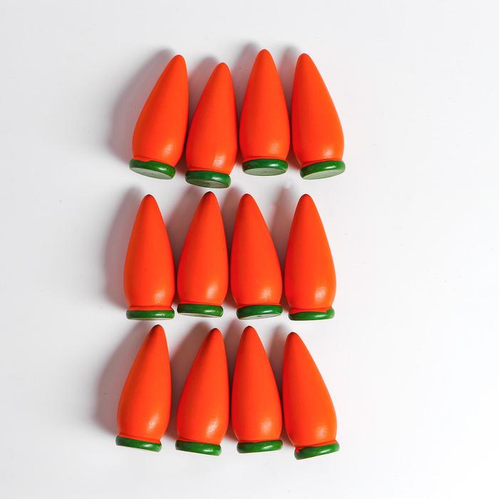Счётный материал "Морковь", набор 12 шт. - фото 1905312650
