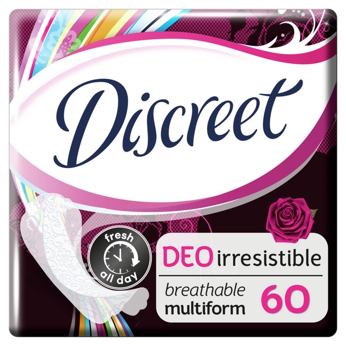 Ежедневные прокладки Discreet Deo Irresistible Multiform, 60 шт. - Фото 1