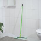 Швабра для мытья пола плоская, ручка 120 см , насадка микрофибра 40×10 см, цвет МИКС - Фото 2