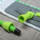 Швабра для мытья пола плоская, ручка 120 см , насадка микрофибра 40×10 см, цвет МИКС - Фото 6