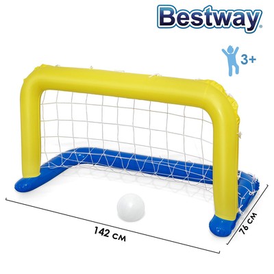 Ворота надувные «Водное поло», 142 х 76 см, с мячом, от 3 лет, 52123 Bestway