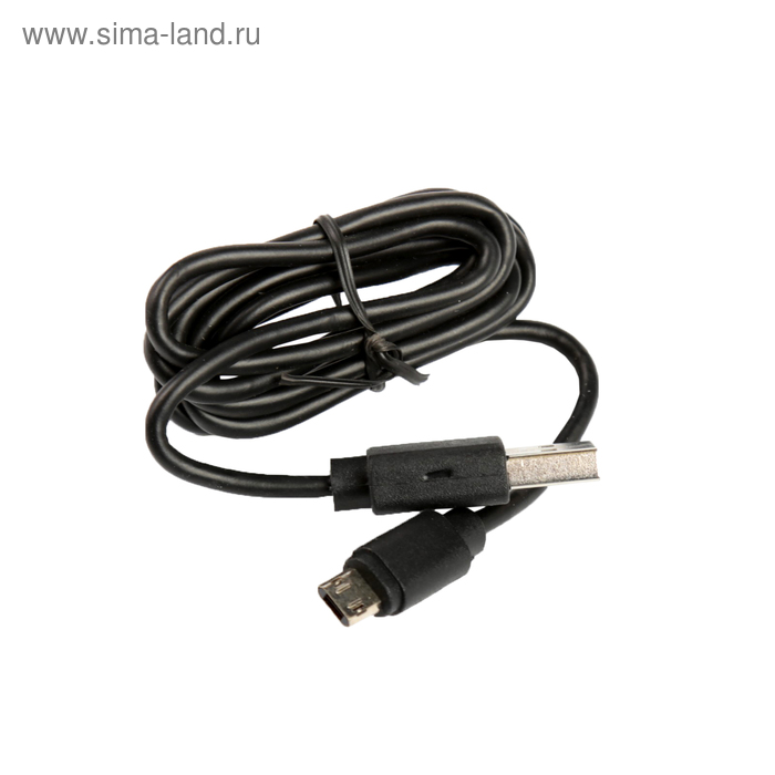 Кабель CODE, micro USB - USB, двусторонний, черный - Фото 1