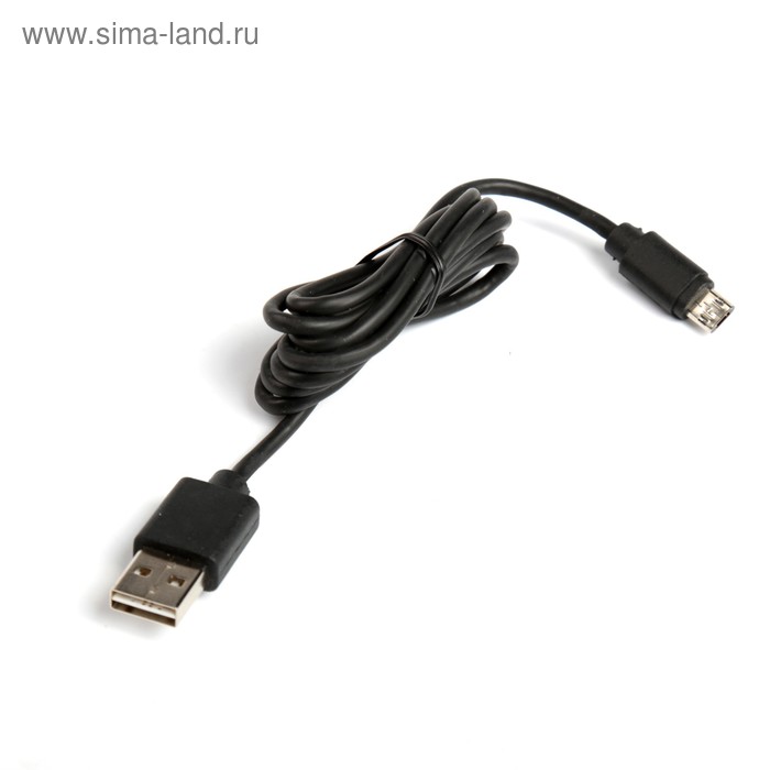 Кабель Akai, micro USB - USB, двусторонний USB, 1 А, 1 м, черный - Фото 1