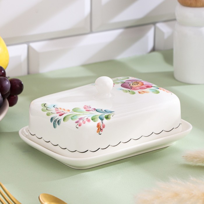 Маслёнка «Весна», на 1 пачку, 15.5×12×9 см, 1 сорт, автор Алдошина Л.В. - Фото 1